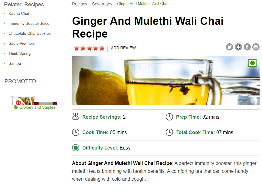 Ginger And Mulethi Wali Chai Recipe - NDTV Food