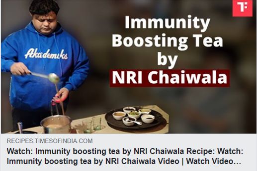 Immunity Boosting Tea by NRI Chaiwala